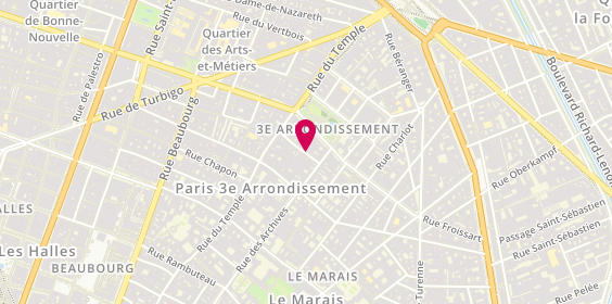 Plan de BLONDIAUX Isabelle, Cabinet Dr Isabelle Blondiaux
8 Rue Portefoin, 75003 Paris