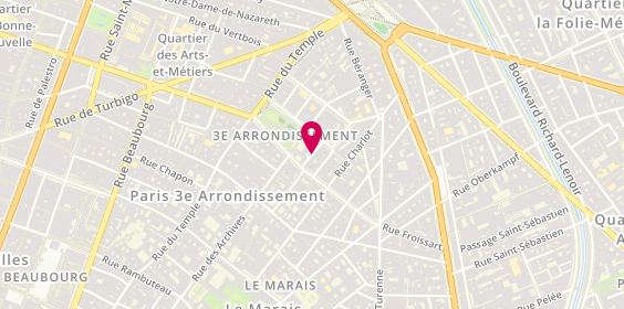 Plan de BROYER Florence, 10 Rue Caffarelli, 75003 Paris