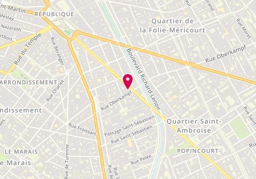 Plan de THOMAS Rita, 38 Boulevard Voltaire, 75011 Paris
