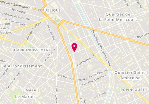 Plan de NARBAITS JAUREGUY Jean Bernard, 5 Rue de Crussol, 75011 Paris