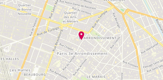 Plan de DOSSIN Estelle, 147 Rue du Temple, 75003 Paris