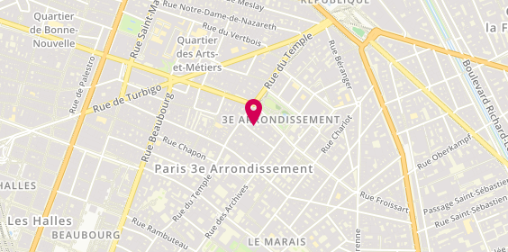 Plan de PEROTIN Justine, 14 Rue Portefoin, 75003 Paris