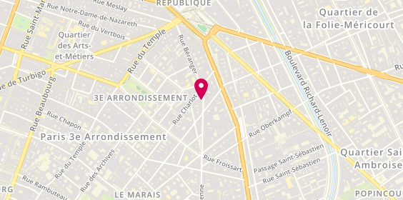 Plan de Brune COMPAGNON-Janin : psychanalyste psychologue Paris 3, 129 Rue de Turenne, 75003 Paris