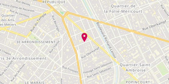 Plan de Julie WORONIECKI - Psychologue - Paris 11, 13 Rue de Crussol, 75011 Paris