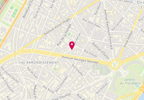 Plan de DEBRUN Remy, 25 Rue Decamps, 75116 Paris