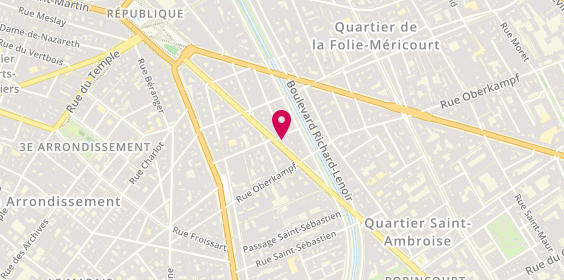 Plan de FLAVIGNY Vincent, 37 Boulevard Voltaire, 75011 Paris