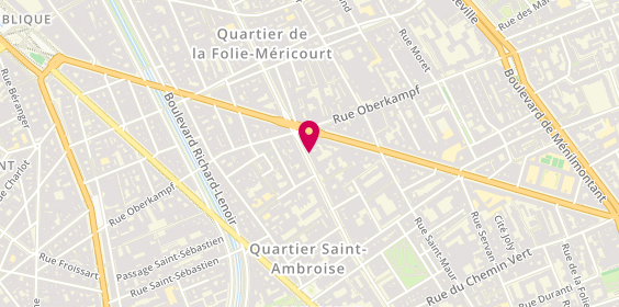 Plan de Adèle Amblard, 82 Avenue Parmentier, 75011 Paris