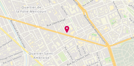 Plan de Lejart Valerie, 75 avenue de la République, 75011 Paris