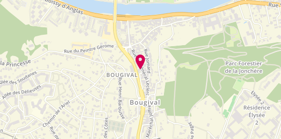 Plan de Bernadette LAVALL psychologue Bougival, 3 avenue De la Drionne, 78380 Bougival