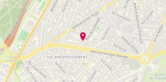 Plan de NAKAB Gilles, Rez de Chaussee 89 Rue Pompe, 75116 Paris