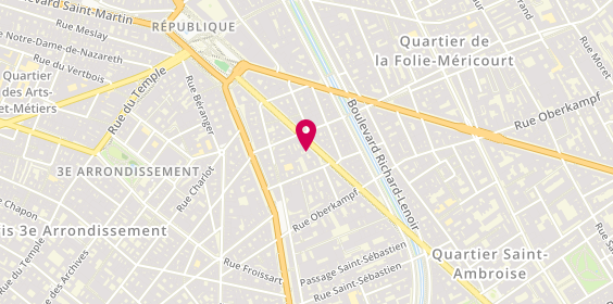 Plan de De Villoutreys de Brignac IBLED Diane, 24 Boulevard Voltaire, 75011 Paris