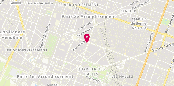 Plan de JAUDEL Nathalie, 25 Rue du Louvre, 75001 Paris