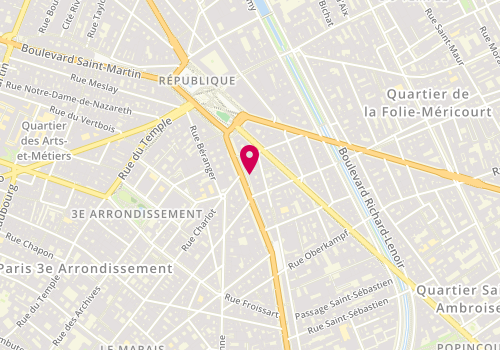 Plan de BOUCHENTOUF LAVOINE Leïla, Cabinet du Dr Bouchetouf Lavoine Leila
34 Boulevard du Temple, 75011 Paris
