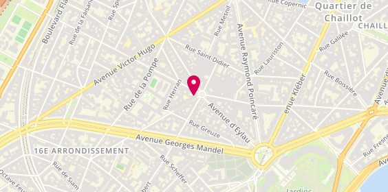 Plan de COSTERISANT Catherine, 2 Rue Decamps, 75116 Paris
