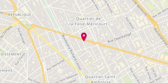Plan de FRANCO Serge, 38 Bis avenue de la République, 75011 Paris