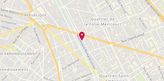 Plan de BERKOWICZ Daniel, 128 Boulevard Richard Lenoir, 75011 Paris