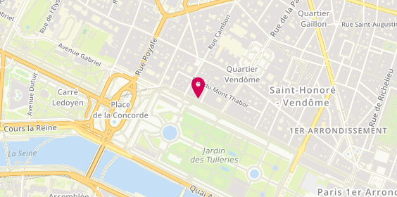 Plan de Olivier A. COUBARD - Neuropsychologue, PhD, HDR, 240 Rue de Rivoli, 75001 Paris
