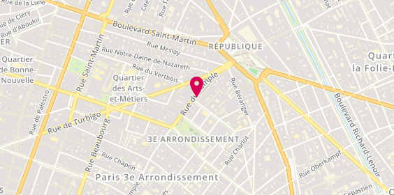 Plan de LE DIAGON-INQUEL Julie, 160 Bis Rue du Temple, 75003 Paris