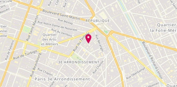Plan de AURENCHE Juliette, 6 Cité Dupetit-Thouars, 75003 Paris