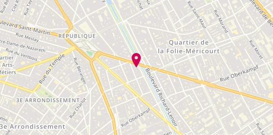 Plan de NAEMA Benamor, 129 Boulevard Richard-Lenoir, 75011 Paris