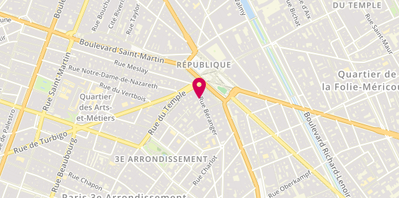 Plan de Bazin Baron Munoz Rosita, 21 Rue Béranger, 75003 Paris