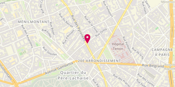 Plan de ANGER Pascal, 222 Rue des Pyrénées, 75020 Paris