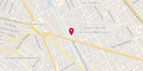 Plan de Laura FACURY - Psychologue clinicienne, 83 Rue de la Folie Méricourt, 75011 Paris