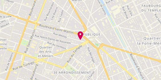 Plan de THUILE Jacques, 6 Rue du Meslay, 75003 Paris