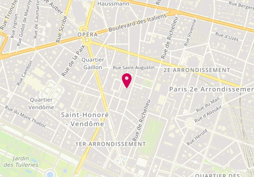 Plan de Cabinet Monique Bounab, 53 Rue Sainte-Anne, 75002 Paris