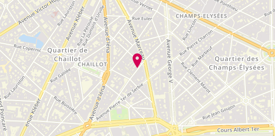 Plan de POIROT PARADAS SANCHEZ Christophe, 45 Rue de Chaillot, 75016 Paris