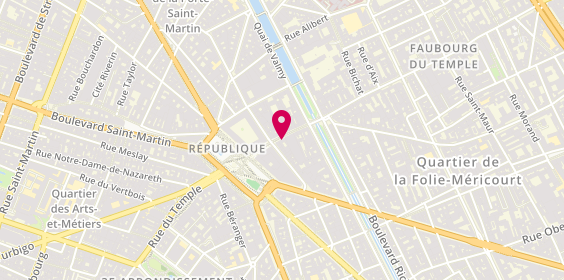 Plan de HABIB Ariane, 16 Rue du Faubourg du Temple, 75011 Paris