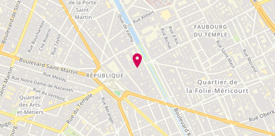 Plan de Marc CAVALIE - Praticien en psychothérapie, 22 Rue du Faubourg du Temple, 75011 Paris
