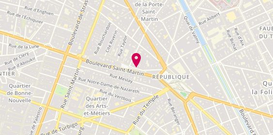 Plan de GASQUET Isabelle, 44 Rue René Boulanger, 75010 Paris