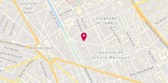 Plan de Nibel REZZOUG psychologue, 13 Rue de la Fontaine au Roi, 75011 Paris