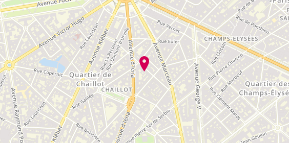 Plan de GABORIT de Bousquet Geneviève, 21 Rue Jean Giraudoux, 75116 Paris