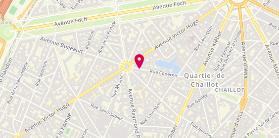 Plan de WEINBERG Agnès, 47 Rue Copernic, 75116 Paris