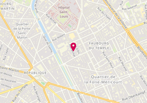 Plan de LIENARD Catherine, 10 Rue Bichat, 75010 Paris