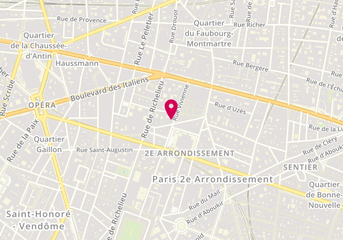 Plan de HERELLE Nadine, 33 Rue Vivienne, 75002 Paris