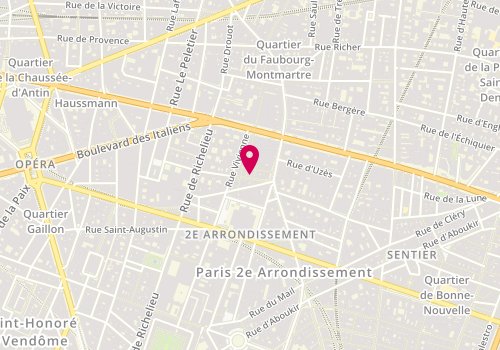 Plan de César SCHINNER - Psychologue clinicien - Psychanalyste, 8 Rue Saint-Marc, 75002 Paris
