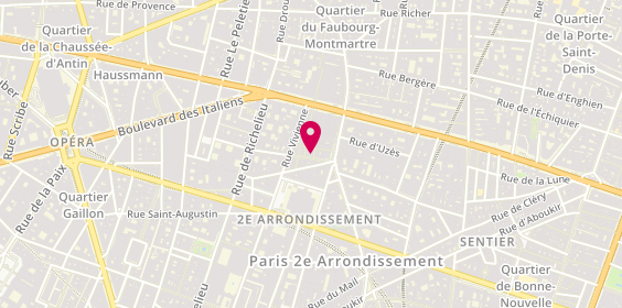 Plan de Nathalie ANTON, 8 Rue Saint-Marc, 75002 Paris