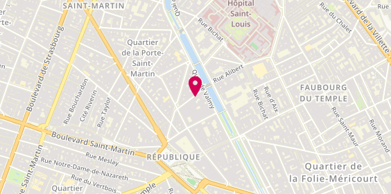 Plan de ROBREDO MUGA DOMINIQUE, 12 Rue Dieu, 75010 Paris