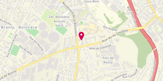 Plan de Emilie BLANC, Psychologue, 15 Rue Jean Allemane, 93110 Rosny-sous-Bois