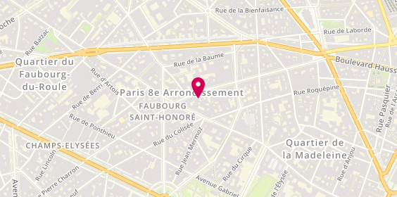 Plan de Patricia REGE - Consult'R - Psychologue et psychothérapeute, 61 Rue la Boétie, 75008 Paris