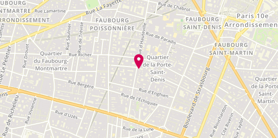 Plan de Edith HABER - Psychologue - 75010, 36 Rue d'Hauteville, 75010 Paris
