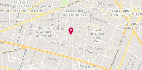 Plan de Sylvain LETUVEE - Cabinet de Psychologie, 33 Rue du Faubourg Poissonnière, 75009 Paris