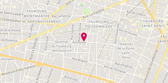 Plan de MOREL Patricia, 20 Rue Richer, 75009 Paris