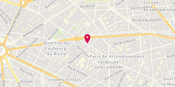 Plan de Valérie Guélot, 38 Rue de Berri, 75008 Paris