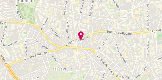Plan de LAUNAY Nathalie, 116 Rue Belleville, 75020 Paris
