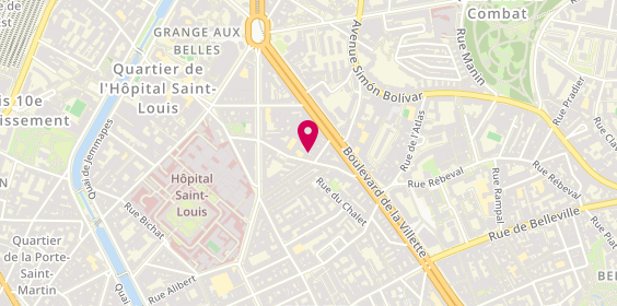 Plan de SAINT-JEVIN Alexandre, 23 Rue de Sambre-Et-Meuse, 75010 Paris