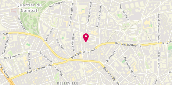 Plan de LOBBE Amélia, 2 Rue Delouvain, 75019 Paris